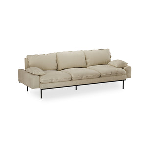 HKliving Retro 4-zitsbank Corduroy Rib Hay