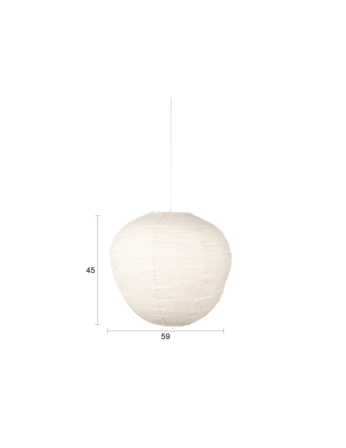 Zuiver Cocoon hanglamp L Crème