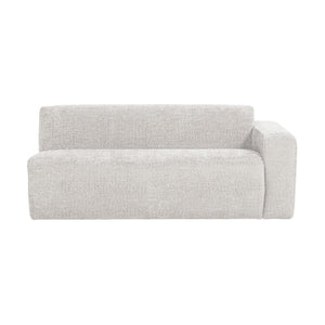 WOOOD Mojo Base 2-zits bank arm rechts wollig Ecru