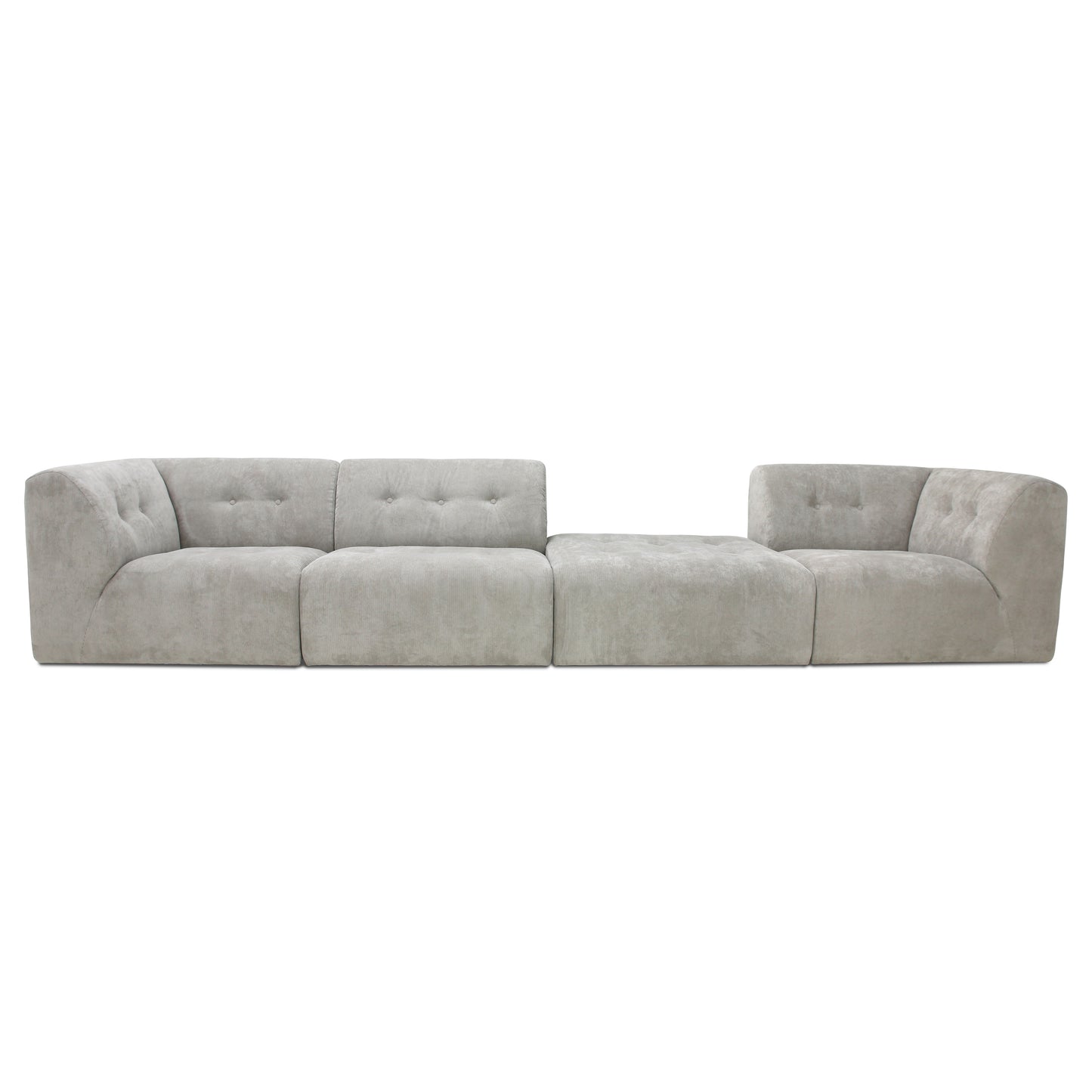 HKliving Vint hocker Corduroy Rib Cream