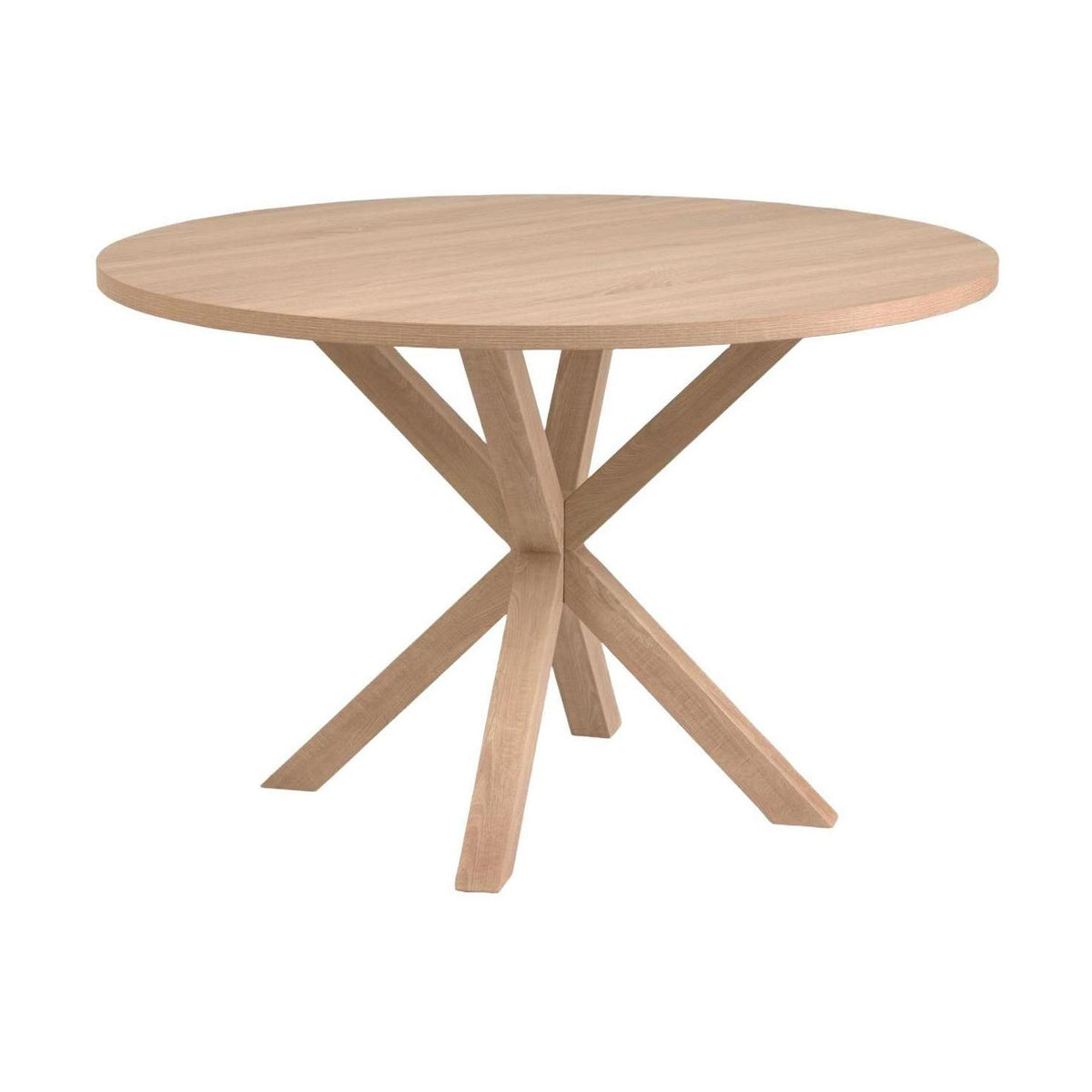 Kave Home Argo eettafel rond Ø120 cm Natural/Natural