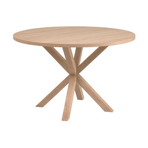 Kave Home Argo eettafel rond Ø120 cm Natural/Natural