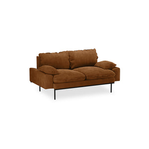 HKliving Retro 2-zitsbank Royal Velvet Caramel