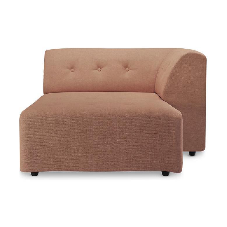 HKliving Vint bank right divan Linen Dusty Rose