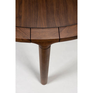 Zuiver Storm eettafel Ø128 cm Walnoot