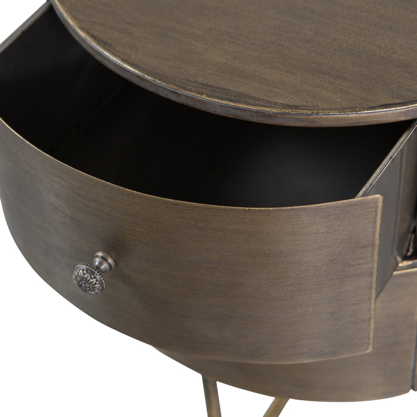 WOOOD Glossy nachtkastje Antique Brass
