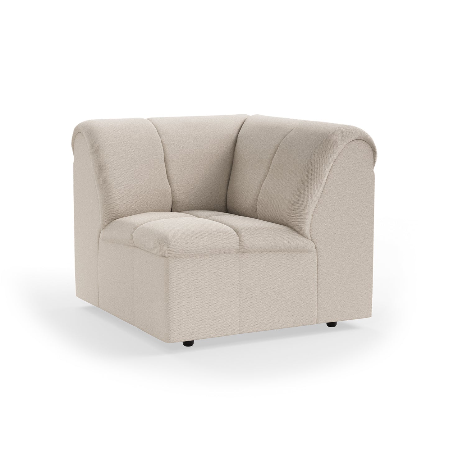 HKliving Wave bank corner Cosy Beige