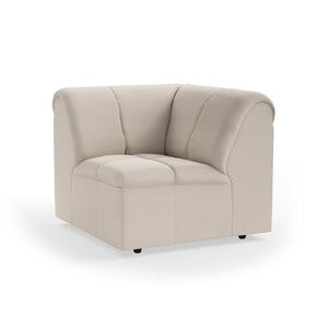 HKliving Wave bank corner Cosy Beige