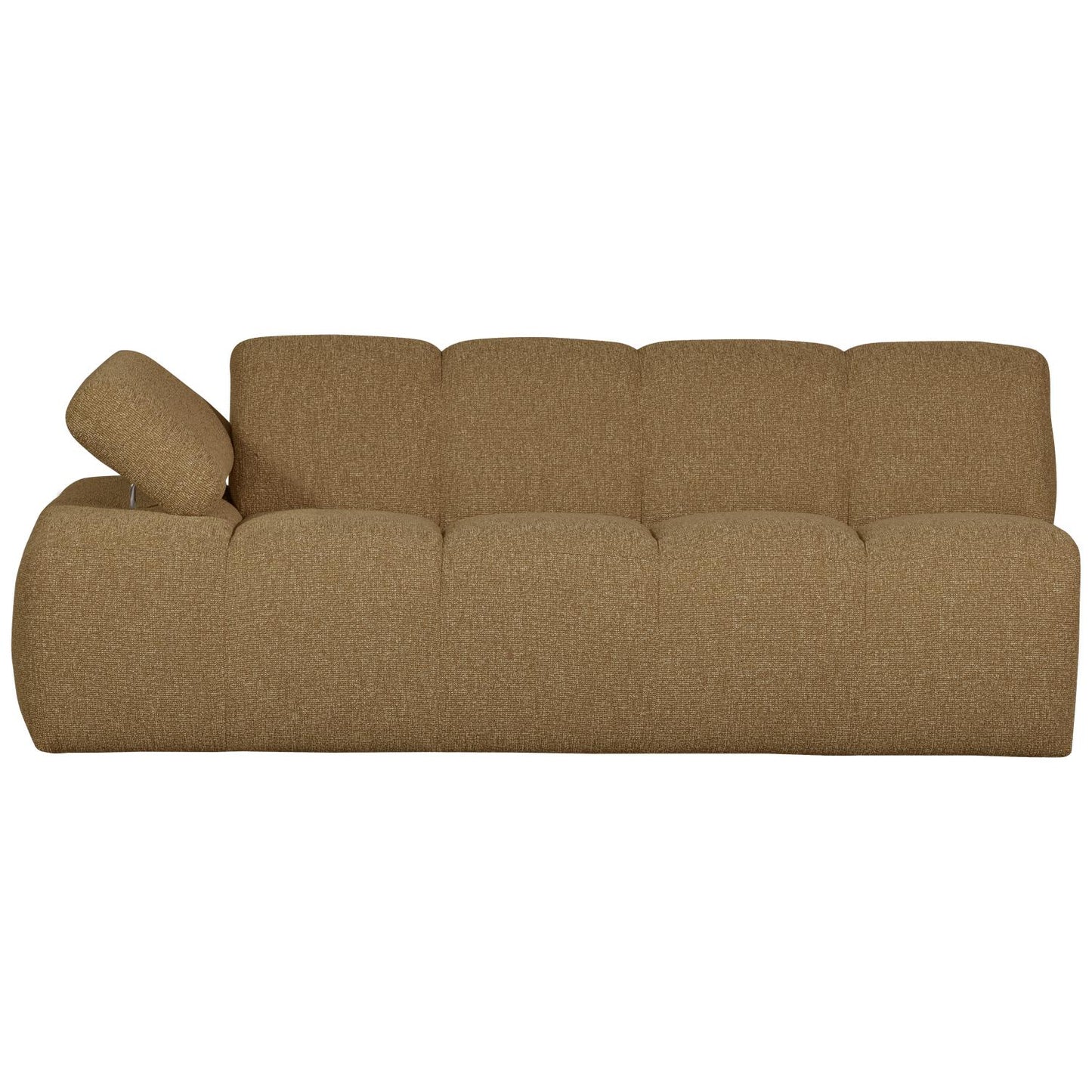 WOOOD Mojo 2-zits bank arm links bouclé Geel/Bruin Melange