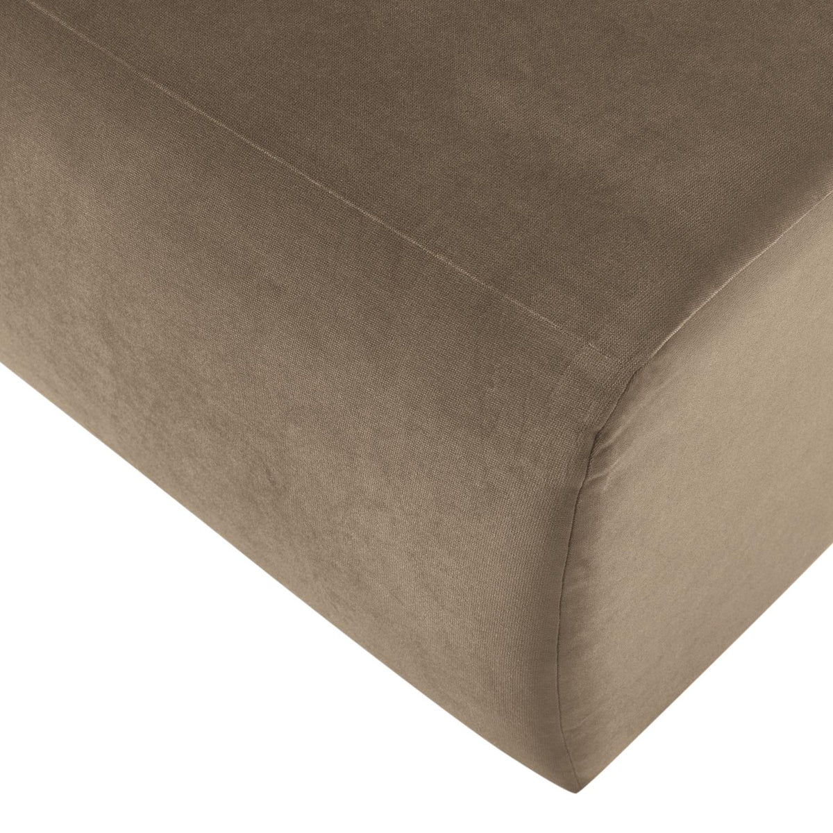 WOOOD Mojo Base eetkamerbank 84 cm met rugleuning velvet Khaki