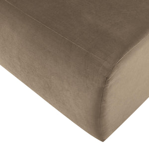 WOOOD Mojo Base eetkamerbank 84 cm met rugleuning velvet Khaki