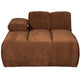 WOOOD Mojo chaise longue bank arm links ribstof Roestbruin