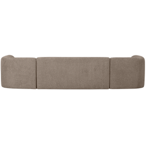 WOOOD Sloping U-vorm bank Lichtbruin Melange