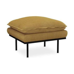 HKliving Retro hocker Linnen Burnt Ochre