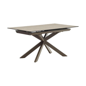 Kave Home Atminda eettafel uitschuifbaar rechthoek 160x90 cm Brown