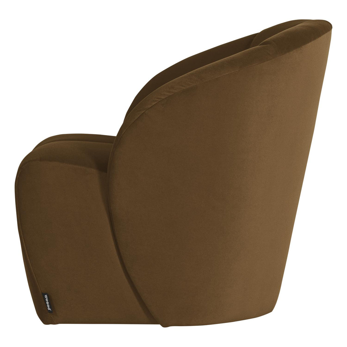 WOOOD Mojo draaifauteuil velvet Honinggeel