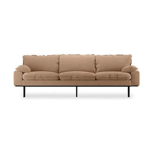HKliving Retro 4-zitsbank Corduroy Rib Brown