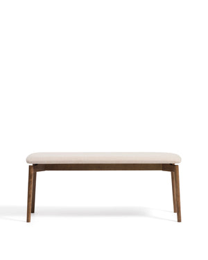 Kave Home Evera eetkamerbank chenille Grey/Brown