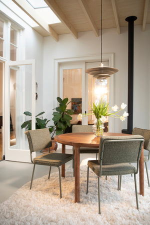Zuiver Storm eettafel Ø128 cm Walnoot