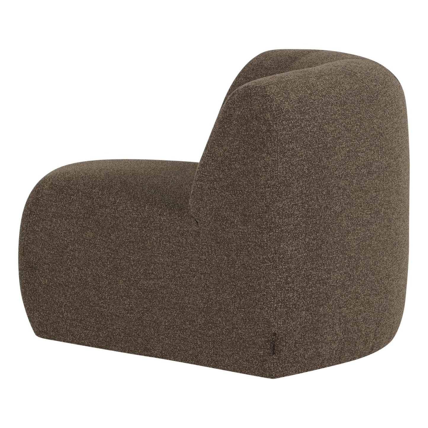WOOOD Mojo Base bank hoekelement rond bouclé Bruin Melange