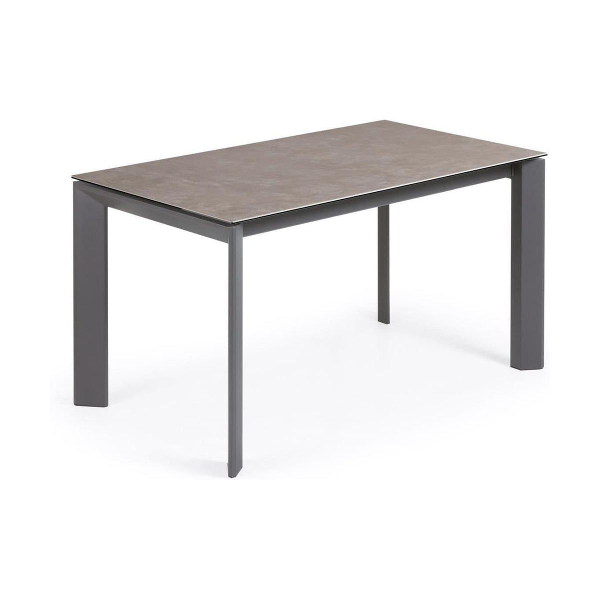 Kave Home Axis eettafel uitschuifbaar 140/200x90 cm Grijs