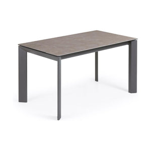 Kave Home Axis eettafel uitschuifbaar 140/200x90 cm Grijs