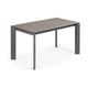 Kave Home Axis eettafel uitschuifbaar 140/200x90 cm Grijs