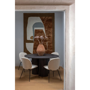 WOOOD Oona eettafel Ø140 cm Donkerbruin