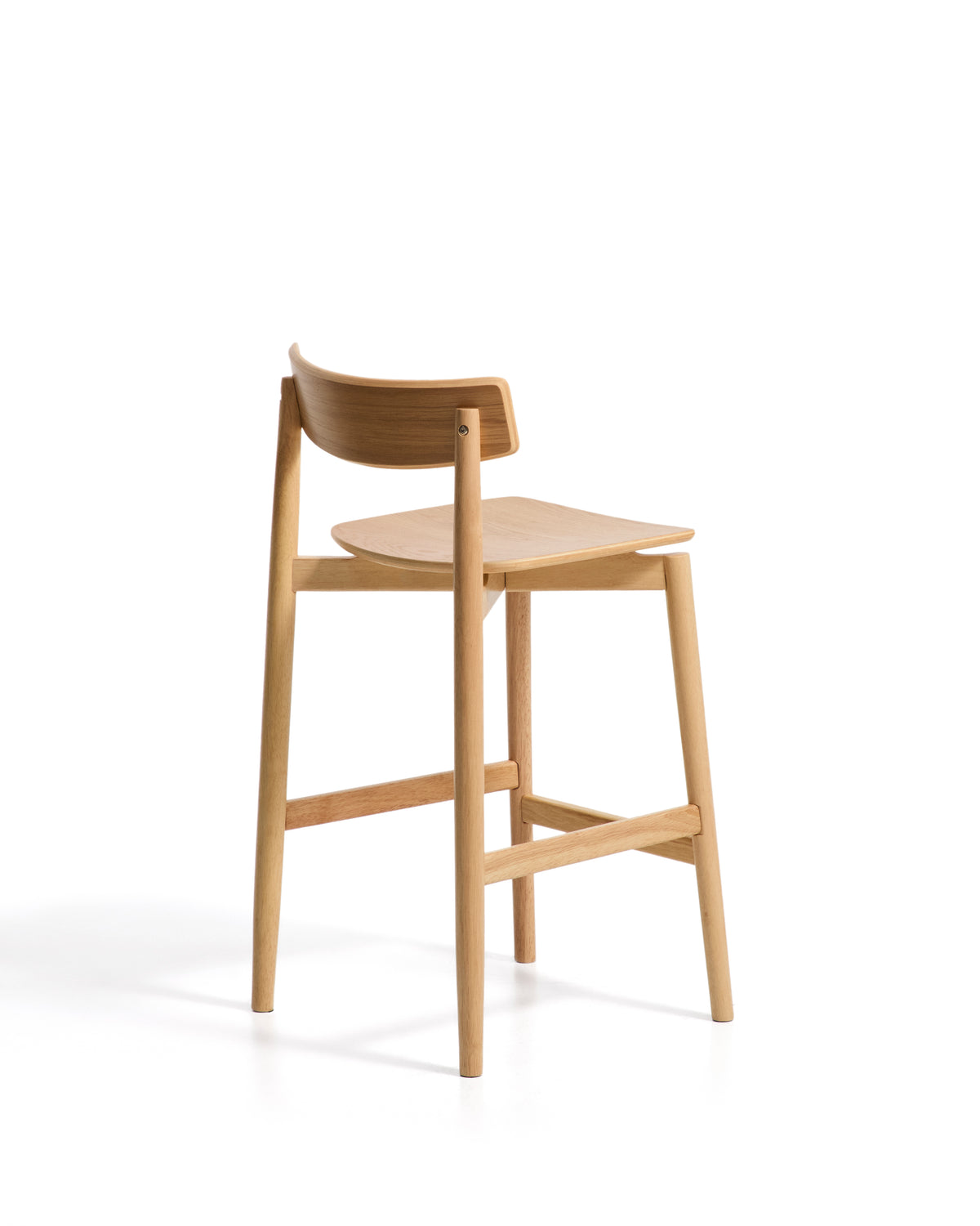 Kave Home Evera barkruk H66 Beige met rugleuning