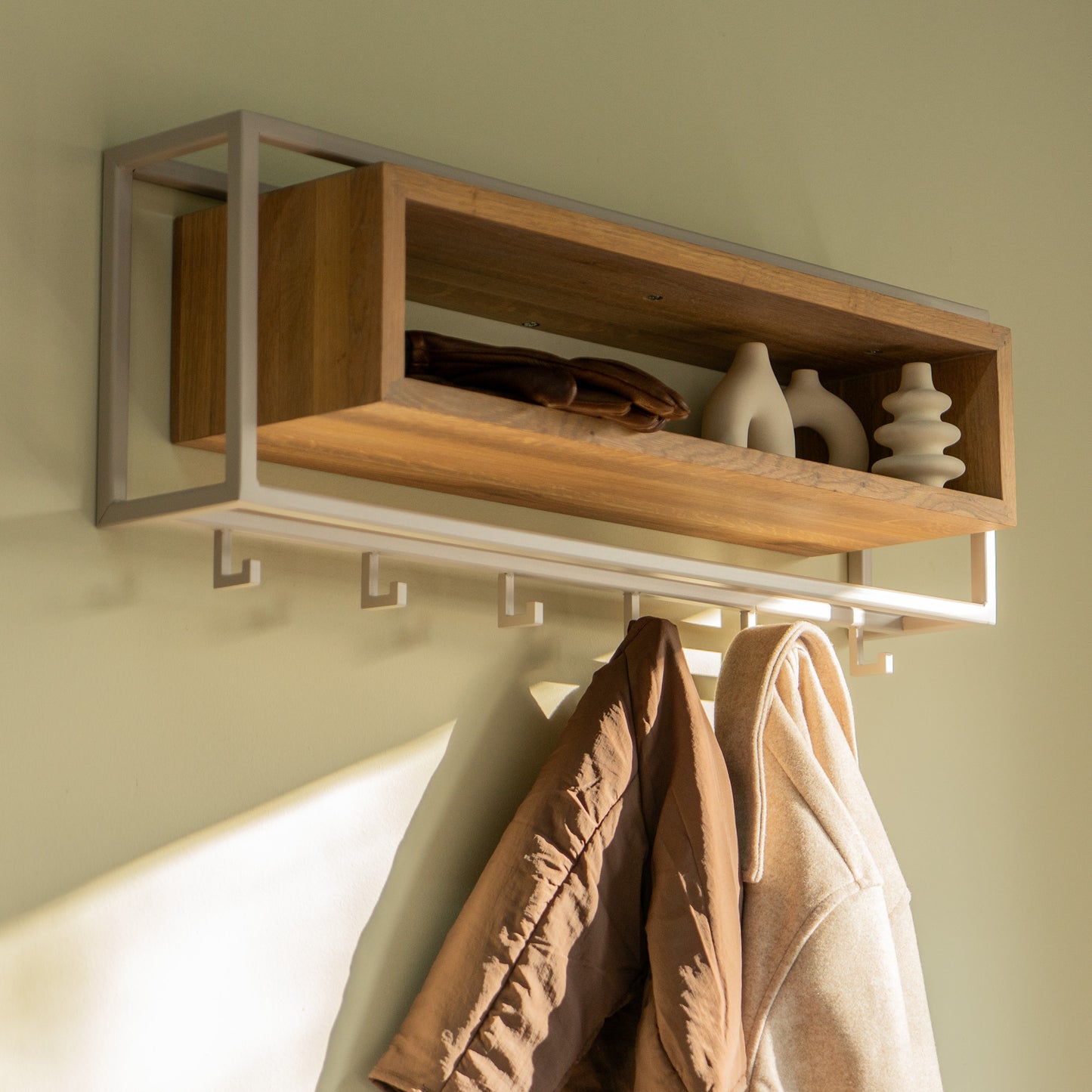 Spinder Design School 80 wandkapstok Silky Taupe