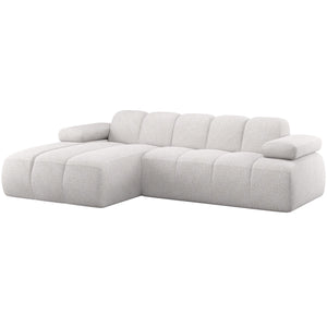 WOOOD Mojo chaise longue bank links bouclé Ecru melange