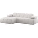 WOOOD Mojo chaise longue bank links bouclé Ecru melange