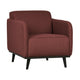 WOOOD Statement fauteuil met arm Bouclé Kastanjebruin