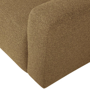 WOOOD Mojo Base 1-zits bank arm rechts bouclé Geel/Bruin