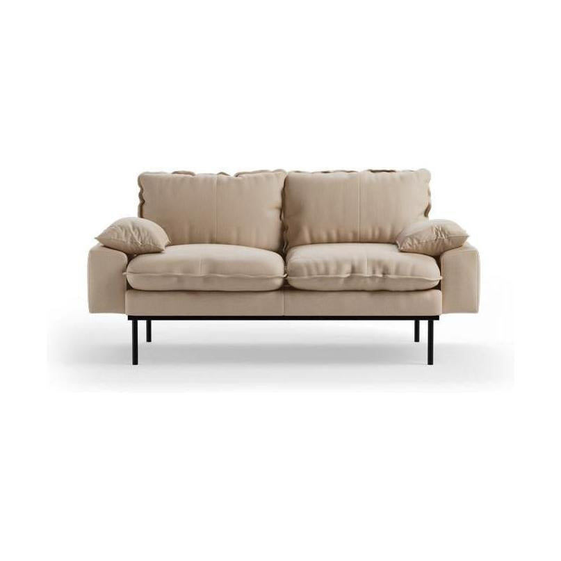 HKliving Retro 2-zitsbank Knotted Beige