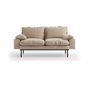 HKliving Retro 2-zitsbank Knotted Beige