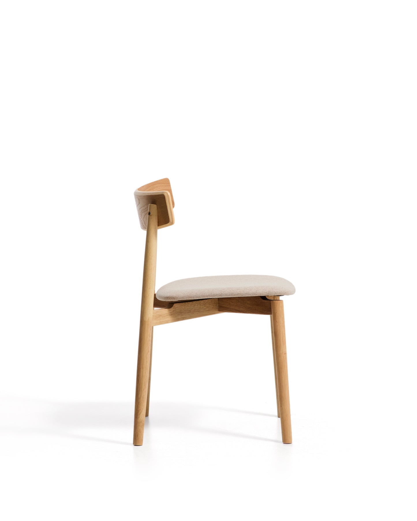 Kave Home Evera eetkamerstoel chenille Grey/Beige
