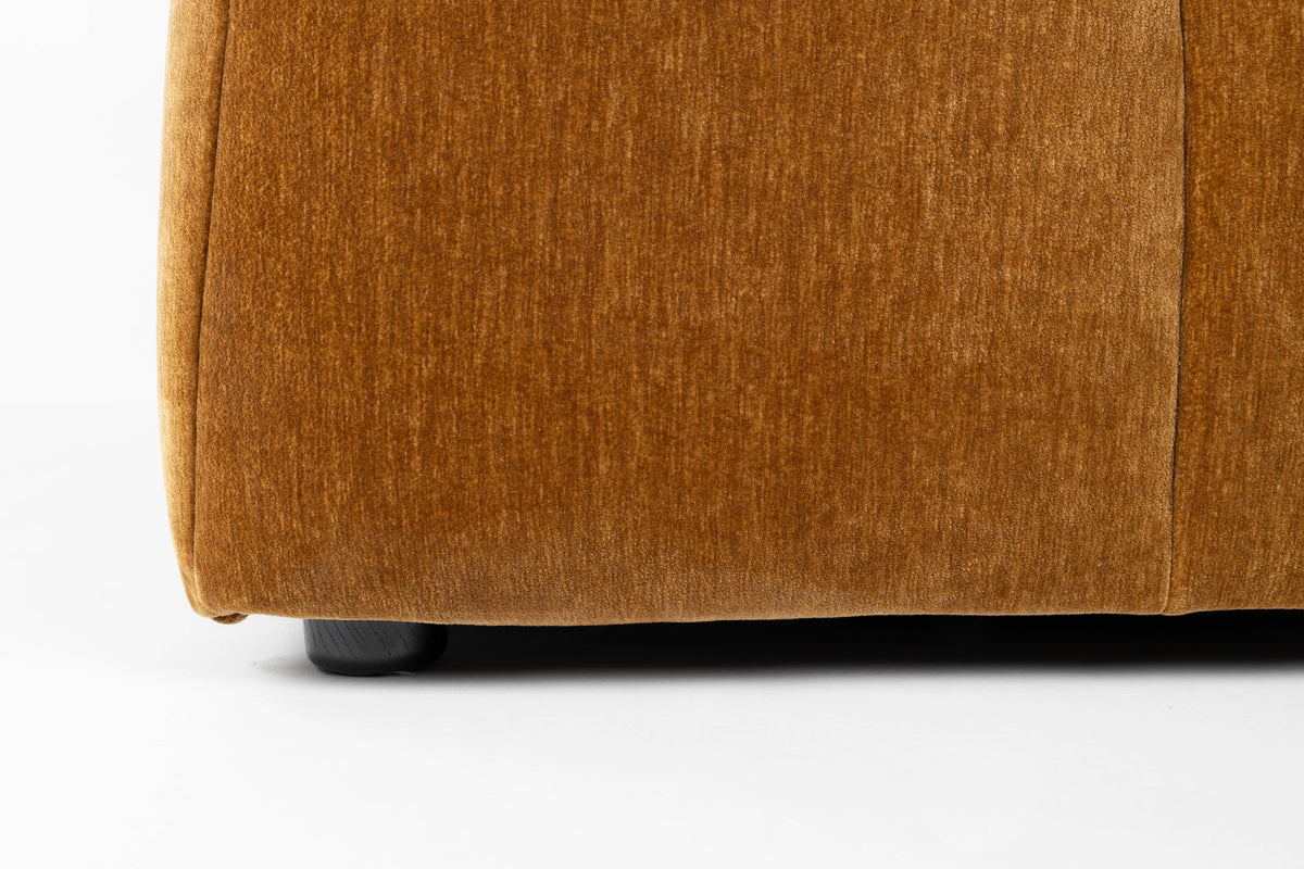Dutchbone Hodge bank Chaise Longue rechts Okergeel