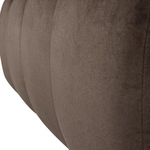 WOOOD Mojo eetbank 164 cm met rugleuning velvet Bruin