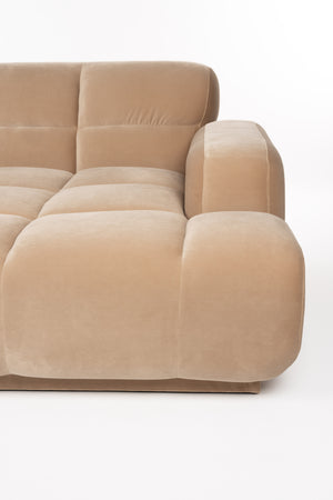 Zuiver Hazel 3,5-zitsbank Chaise Longue rechts Beige