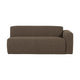 WOOOD Mojo Base 2-zits bank arm rechts bouclé Bruin