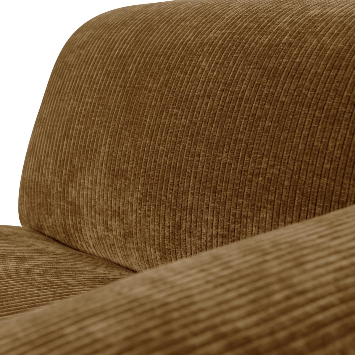 WOOOD Mojo Base chaise longue bank arm rechts rib Honinggeel