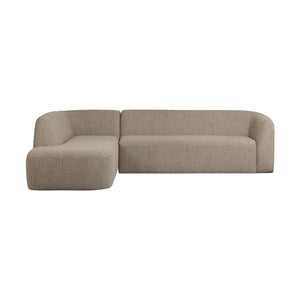 WOOOD Sloping hoekbank links Naturel Melange