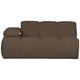 WOOOD Mojo 1,5-zits bank arm links bouclé Bruin Melange