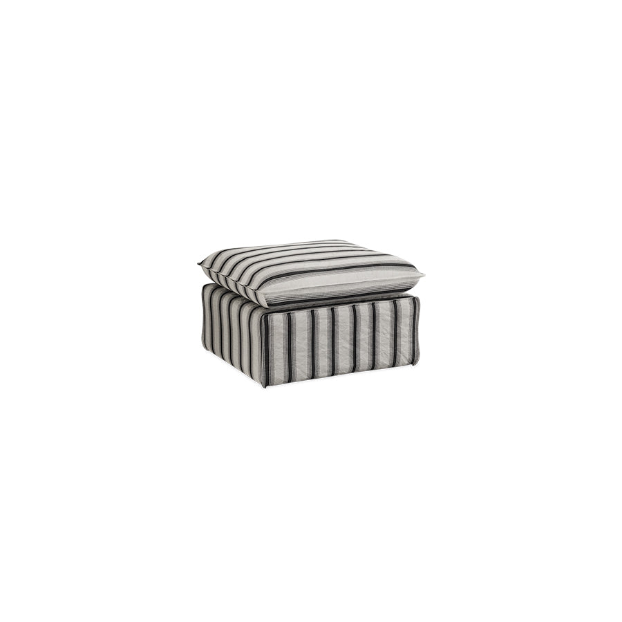 HKliving Nomad hocker Rocco Chalkstripe