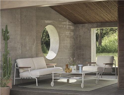 Muuto Settle 2-zits tuinbank Laze 1/Grey