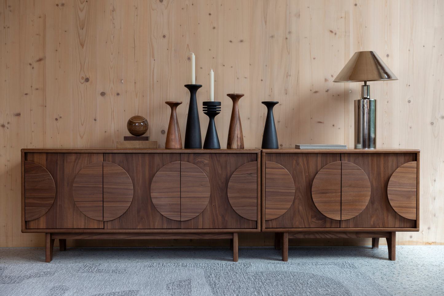Zuiver Groove dressoir 3 Walnoot