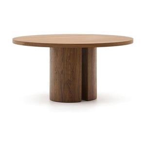 Kave Home Nealy eettafel Ø150 cm Walnoot