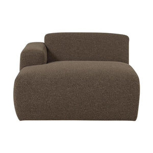 WOOOD Mojo Base chaise longue bank arm links bouclé Bruin