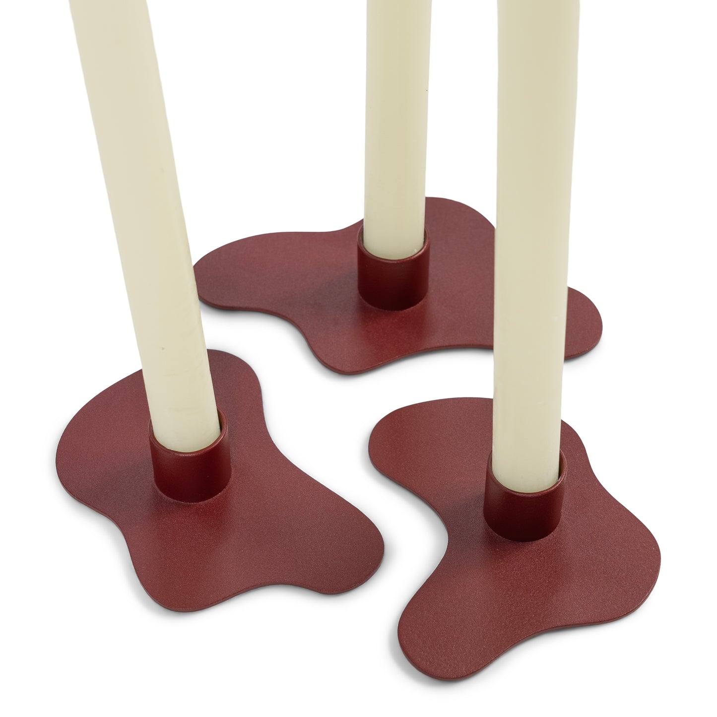 Spinder Design Melt kaarsenstandaardset Burgundy